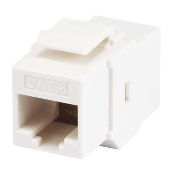 Datacom Jack, Cat6, Coupler, White