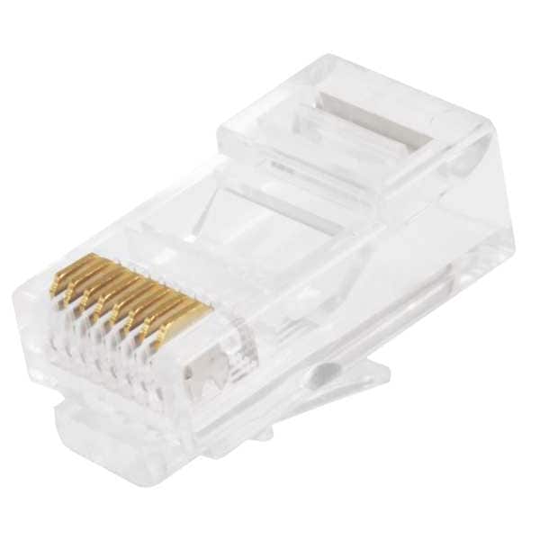 Plug, Modular, RJ45, Solid, PK100