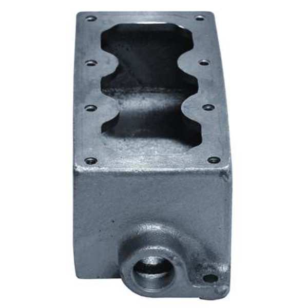 Mounting Body, 3Device, 1In, DeadEnd, Alum
