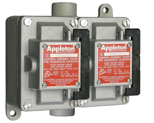 Tumbler Switch, EDSC Series, 2 Gang, 2-Pole