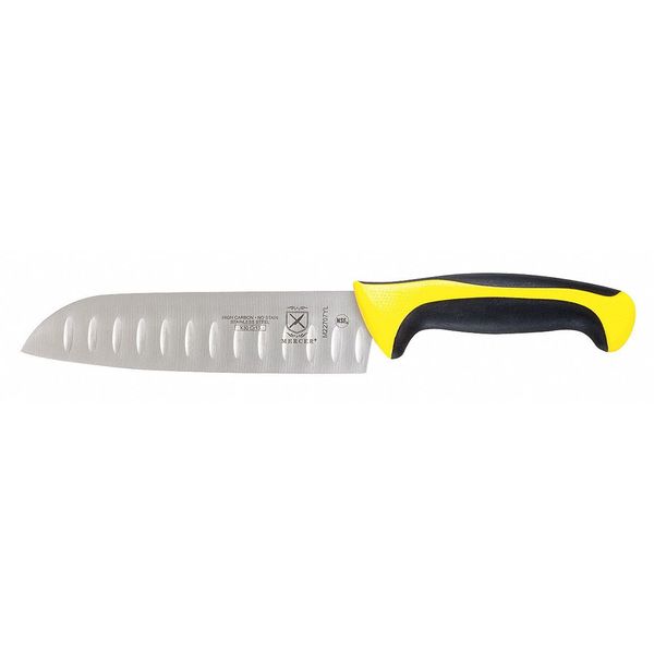 Santoku Knife, Granton Edge, 7 In., Yellow