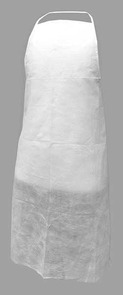 Disposable Apron, White, 36 In. L, PK100