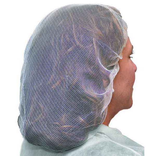 Hairnet, White, 21 In, PK1000