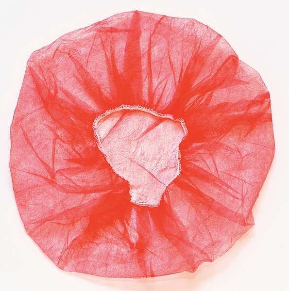 Bouffant Cap, Red, Universal, PK1000