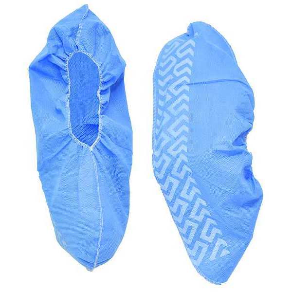 Shoe Covers, SlipResistSole, 2XL, Blu, PK300