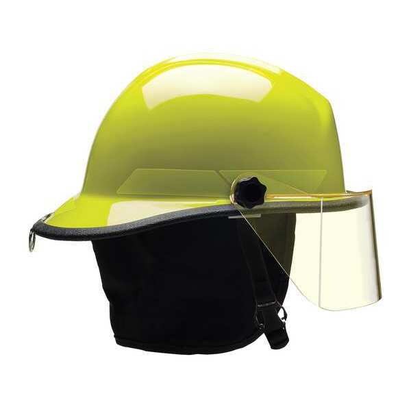 Fire Helmet, Lime-Yellow, Thermoplastic