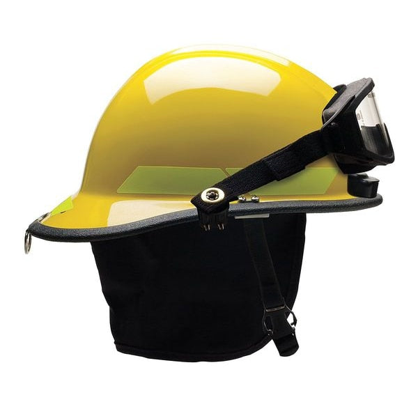 Fire Helmet, Yellow, Thermoplastic