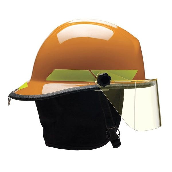 Fire Helmet, Orange, Fiberglass