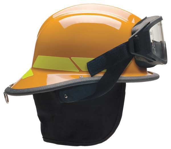 Fire Helmet, Orange, Thermoplastic