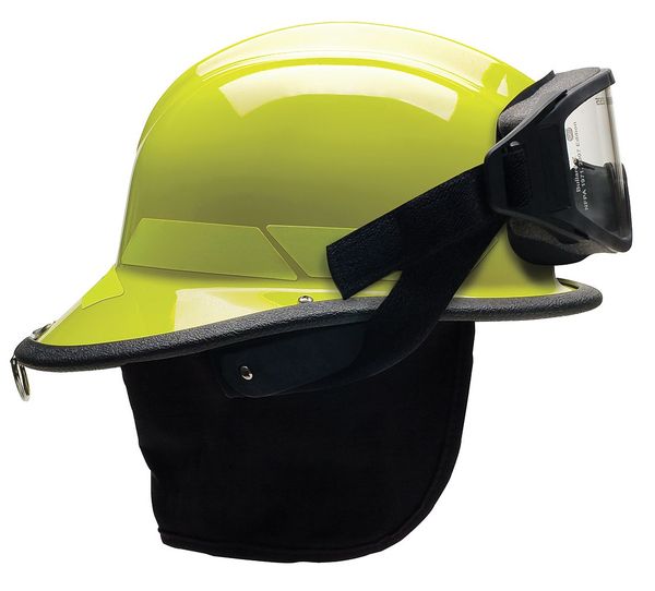 Fire Helmet, Lime-Yellow, Thermoplastic
