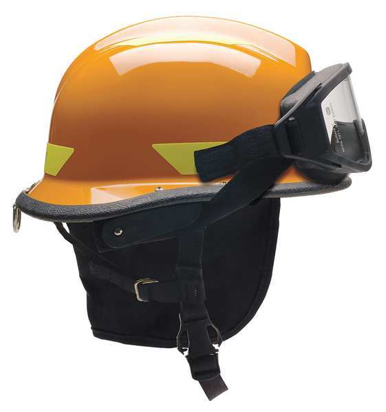 Fire/Rescue Helmet, Orange, Thermoplastic