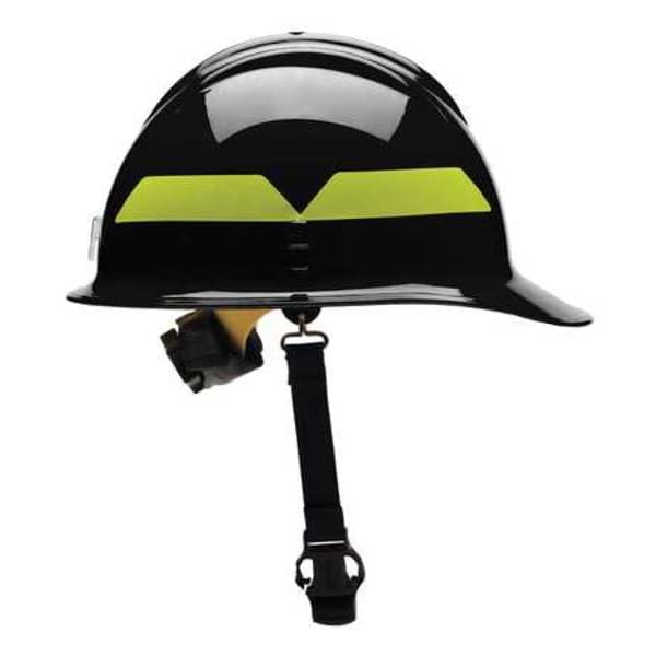Fire Helmet, Black, Thermoplastic