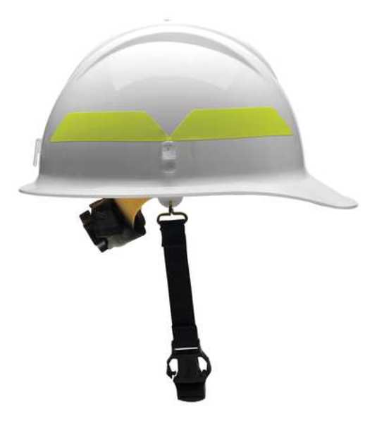 Fire Helmet, White, Thermoplastic