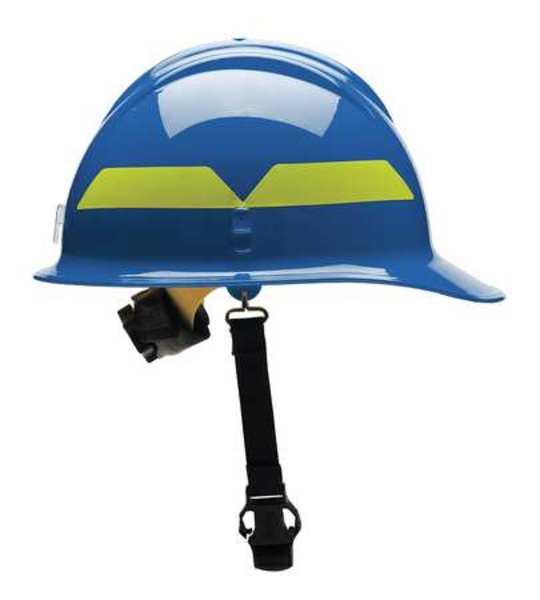 Fire Helmet, Blue, Thermoplastic