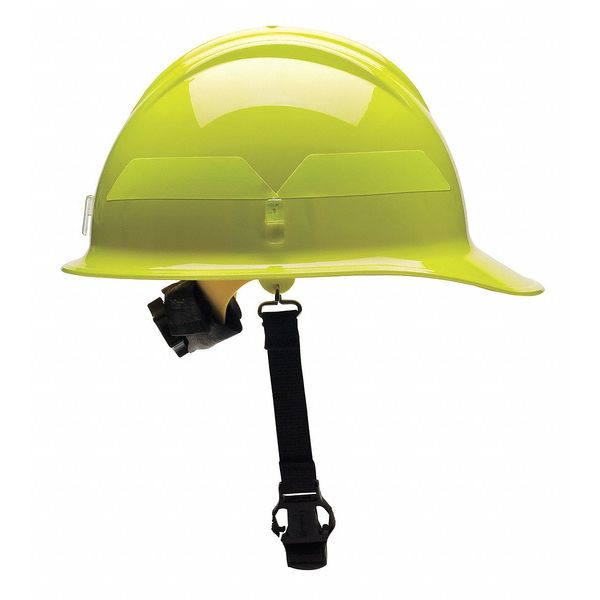 Fire Helmet, Lime-Yellow, Thermoplastic