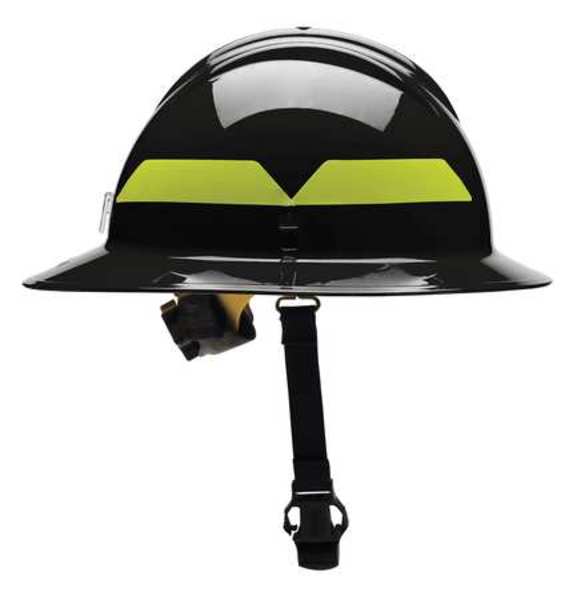 Fire Helmet, Black, Thermoplastic