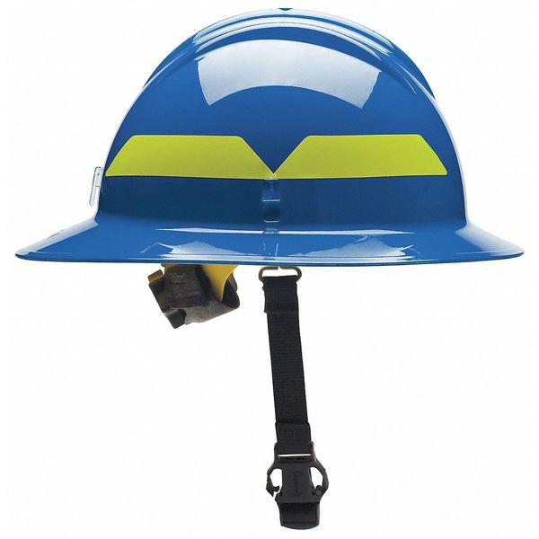 Fire Helmet, Blue, Thermoplastic