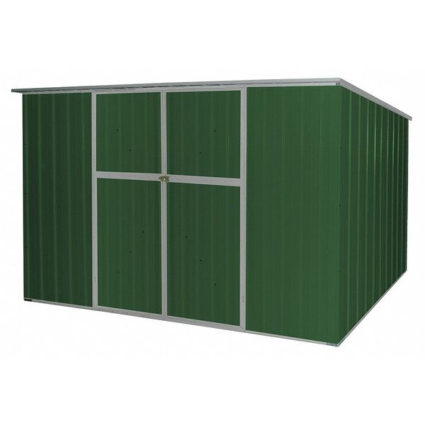 342 cu ft Steel Outdoor Storage Shed, Green