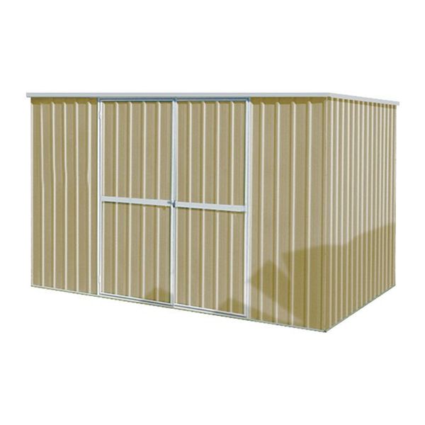 342 cu ft Steel Outdoor Storage Shed, Beige