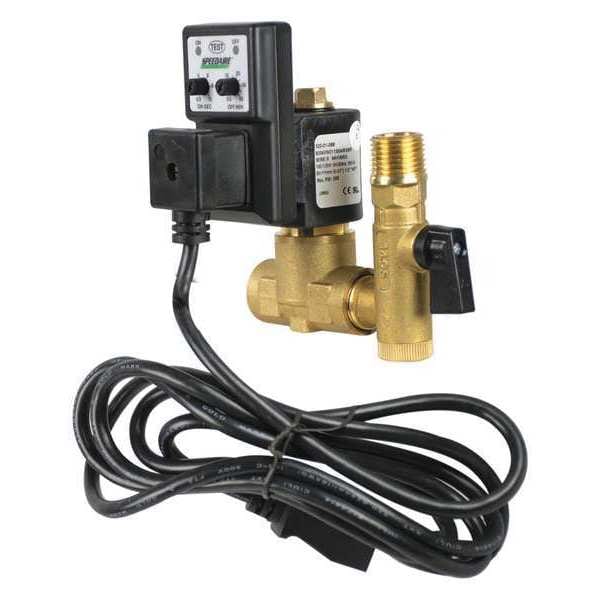 Auto Drain Valve, 115V, 1/4 In., 0.75 gpm