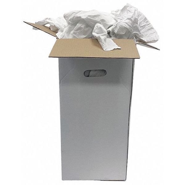 Recycled Cotton Sheeting Cloth Rag 50 lb. Varies Sizes, Assorted
