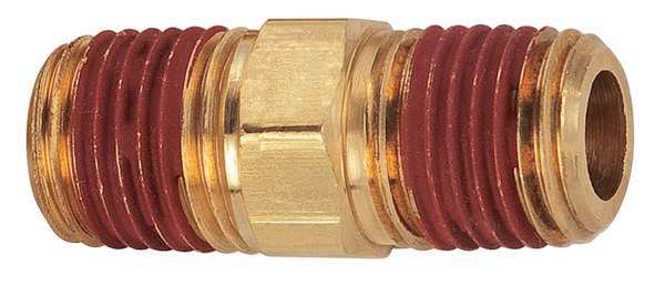 Brass Reducing Nipple, MNPT, 1/4