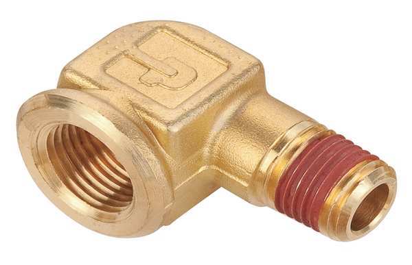 Brass Street Elbow, 90 Degrees, FNPT x MNPT, 1/2