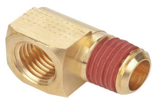 Brass Extruded Street Elbow, 90 Degrees, FNPT x MNPT, 1/8