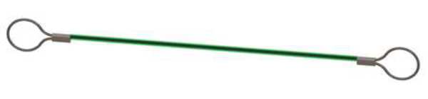 Tool Lanyard, 6 In. L, Stainless Steel