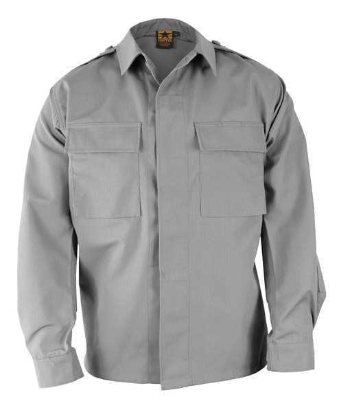 Long Sleeve Shirt, Gray, 2XL Reg
