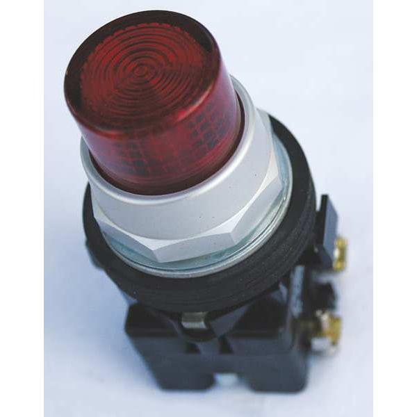 Illuminated Push Button, 30 mm, 1NO, Red