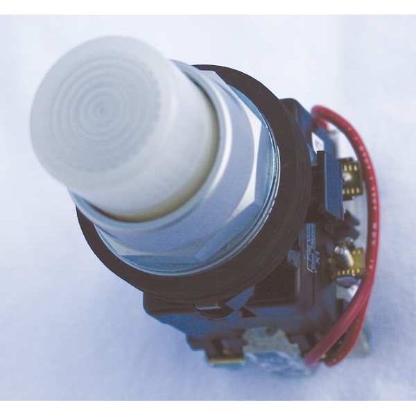 Illuminated Push Button, 30 mm, 1NC, White