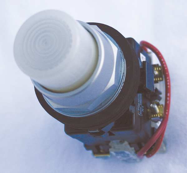 Illuminated Push Button Operator, 30 mm, White