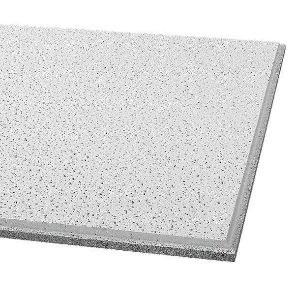 Fine Fissured Ceiling Tile, 24 in W x 24 in L, 12 PK