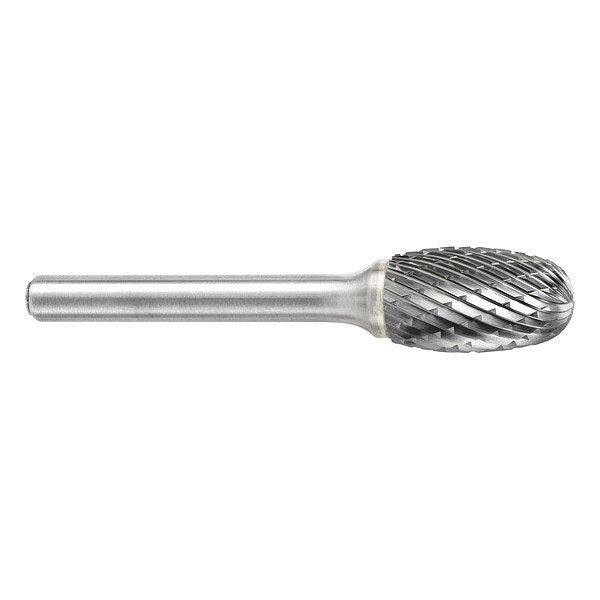 Carbide Bur, Oval, 1/4in., Double Cut