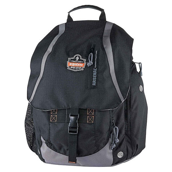 Backpack, 5 Pockets, Black, 19