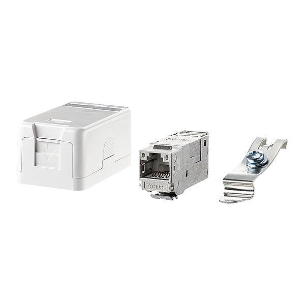 RJ45 Keystone, White, 1.181