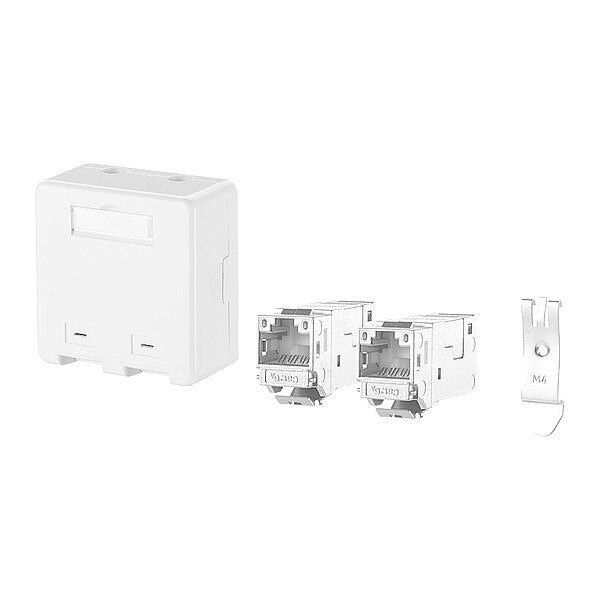RJ45 Keystone, White, 1.181