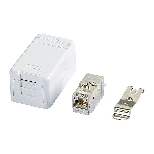 RJ45 Keystone, White, 1.181