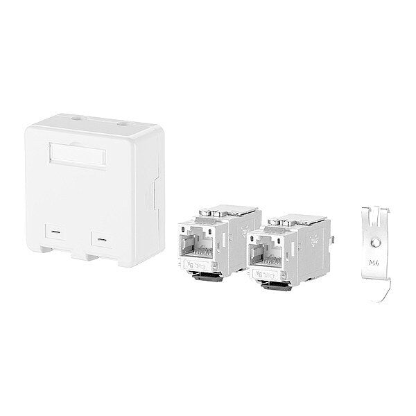 RJ45 Keystone, White, 0.787