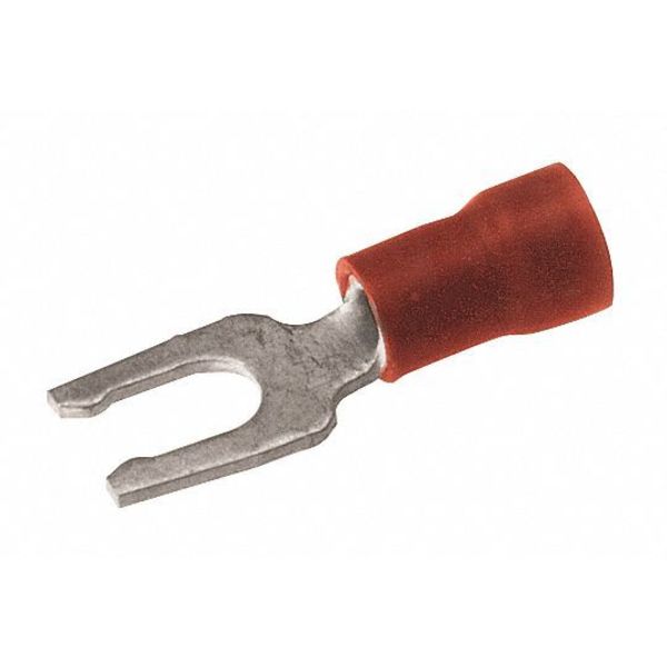 22-16 AWG Vinyl Fork Terminal #4, #6 Stud