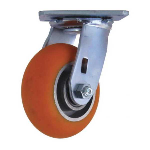 Swivel Plate Caster, CC Apex, Orange5