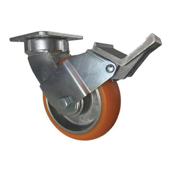 Swivel Plate Caster, w/Brake, CC Apex, 6