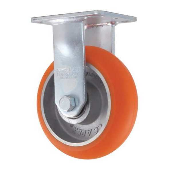 Rigid Plate Caster, CC Apex, Orange, 6