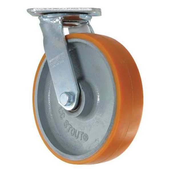 Swivel Plate Caster, CC Stout, 8