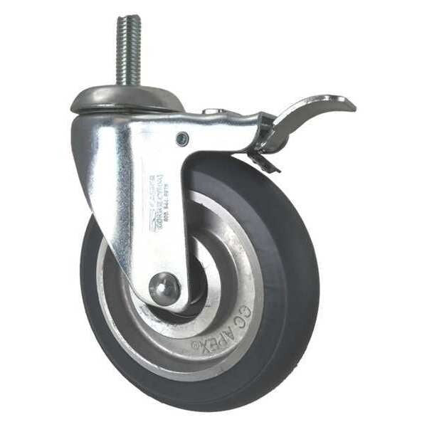 Swivel Stem Caster, w/Brake, Total Lock, 5