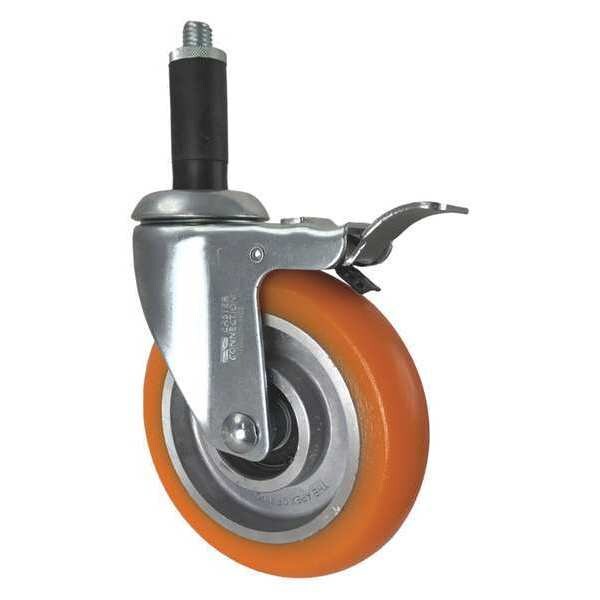 Swivel Stem Caster, w/Brake, Total Lock, 5