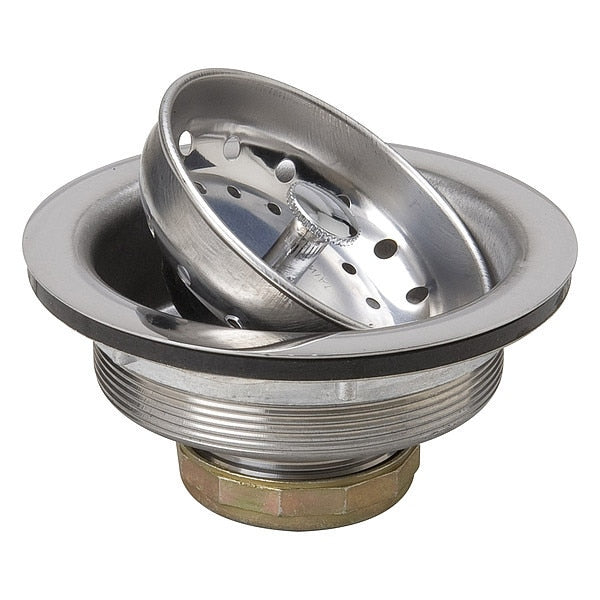 Sink Strainer, HD, SS, 4-1/2 In L, PK2