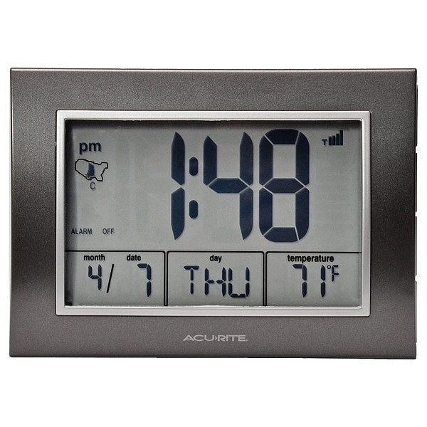 Atomic Desk Clock, w/Temperature