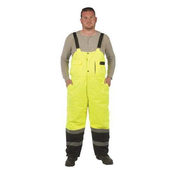 Lined Bib Overall, Hi Vis, XL